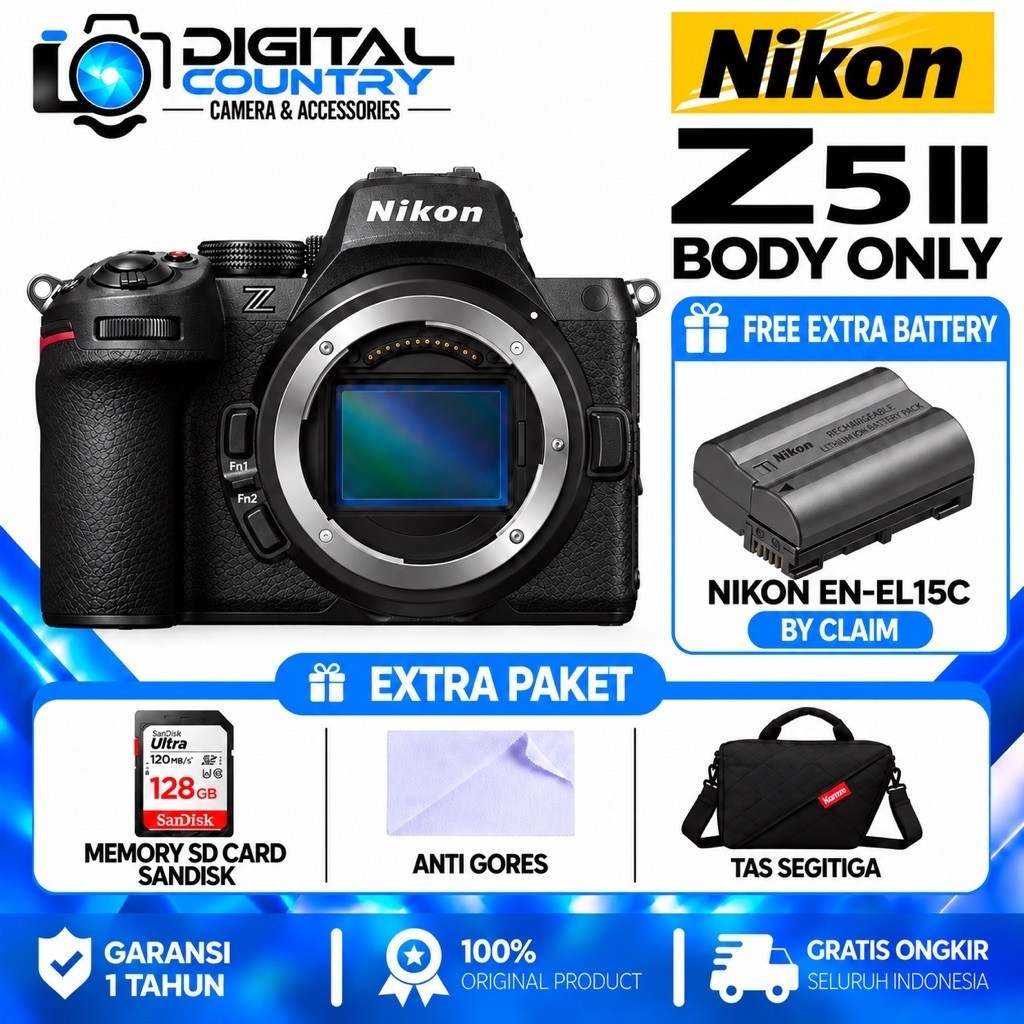 NIKON Z5 II BODY ONLY MIRRORLESS CAMERA / NIKON Z5 MARK II BODY ONLY / NIKON Z5 II BODY ONLY