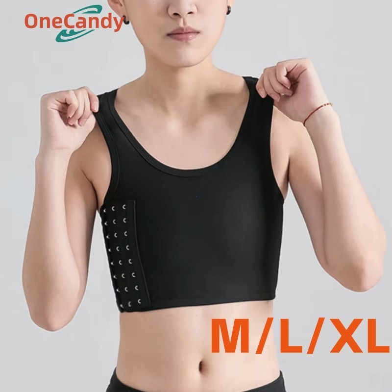 Breast Binder Perata Dada Cewek Unisex Cosplay Binder Half Sport Bra Perata Dada Korset Dada