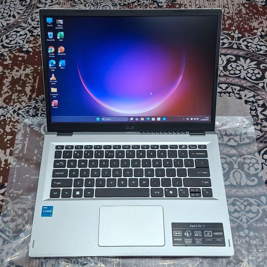 Laptop Acer Aspire Go 14 Intel Core i3-N305 RAM 8GB SSD 512 Windows 11 Generasi Terbaru Siap Pakai