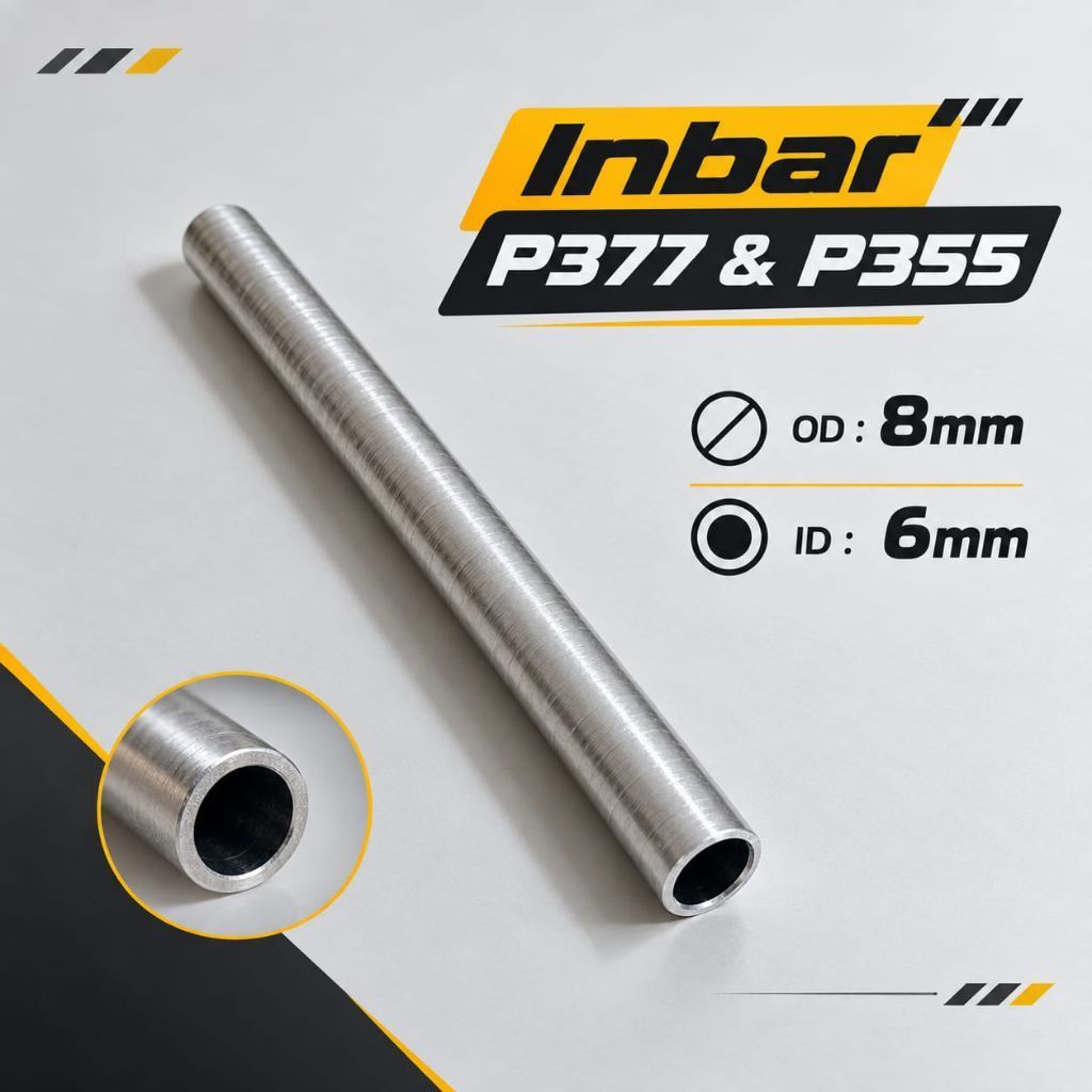 Inbar P377 dan P355 OD 8mm ID 6mm Berbahan Alumunium Dengan Panjang Sekitar 10cm
