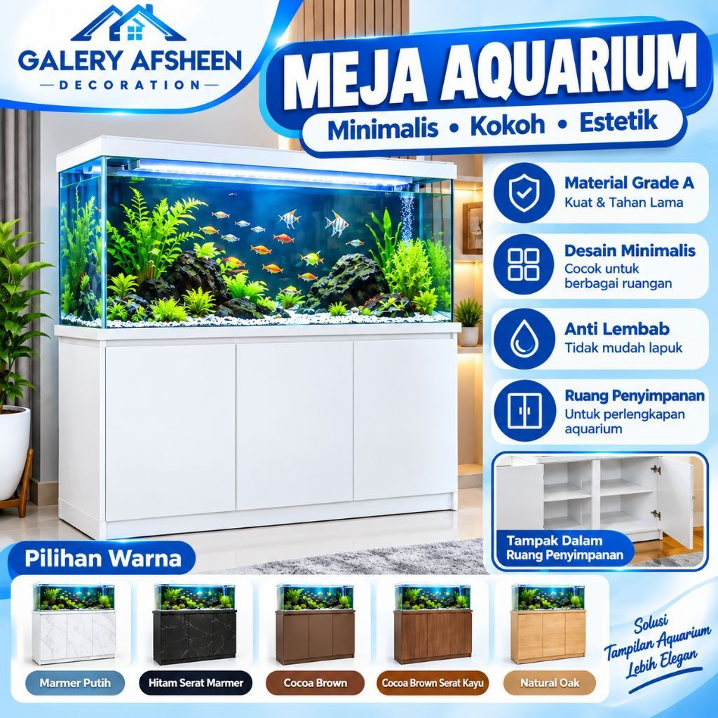 MEJA AQUARIUM//KABINET AQUARIUM // KABINET AQUASCAPE MINIMALIS MODERN