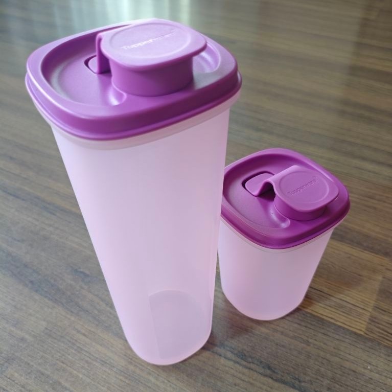 ezy pour isi 2 botol Tupperware cooking (930ml dan 440ml) ezy pour Tupperware set