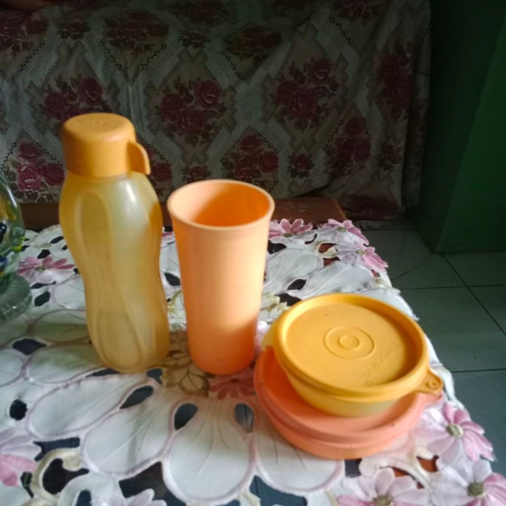 Paket Orange Tupperware second
