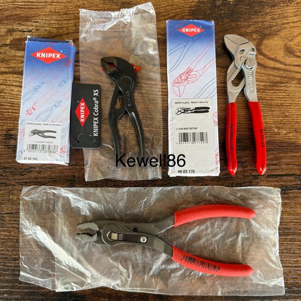 Knipex 87 00 100 / Knipex 86 03 125 / Knipex 82 01 15 / Made in germany