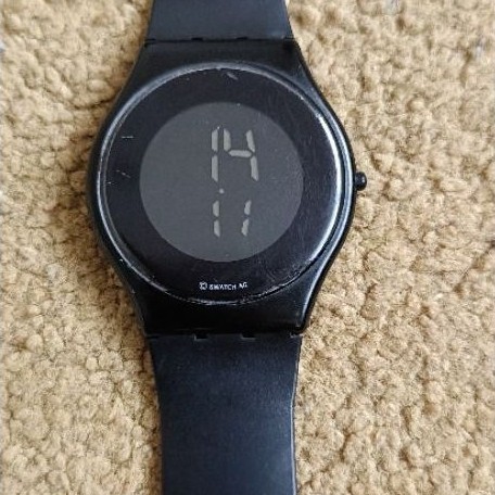 swatch skin beat black colour 34mm original