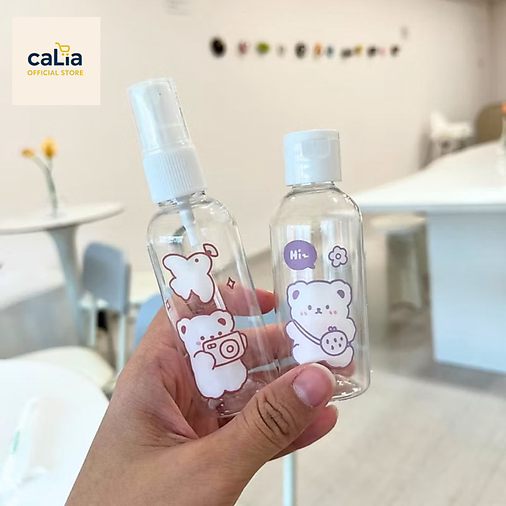 60ml Botol Spray Fliptop Sticker Cute Bear