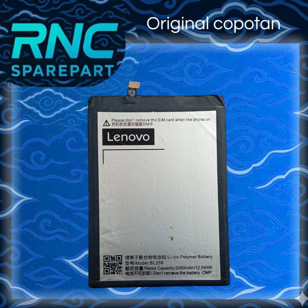 Baterai Baterry Lenovo K4 Note/Vibe K3 Lite BL256 Second Original Copotan