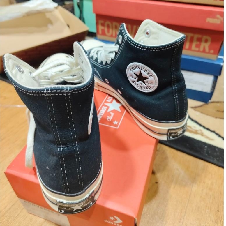 Converse Chuck Taylor 70s high Black White second size 42