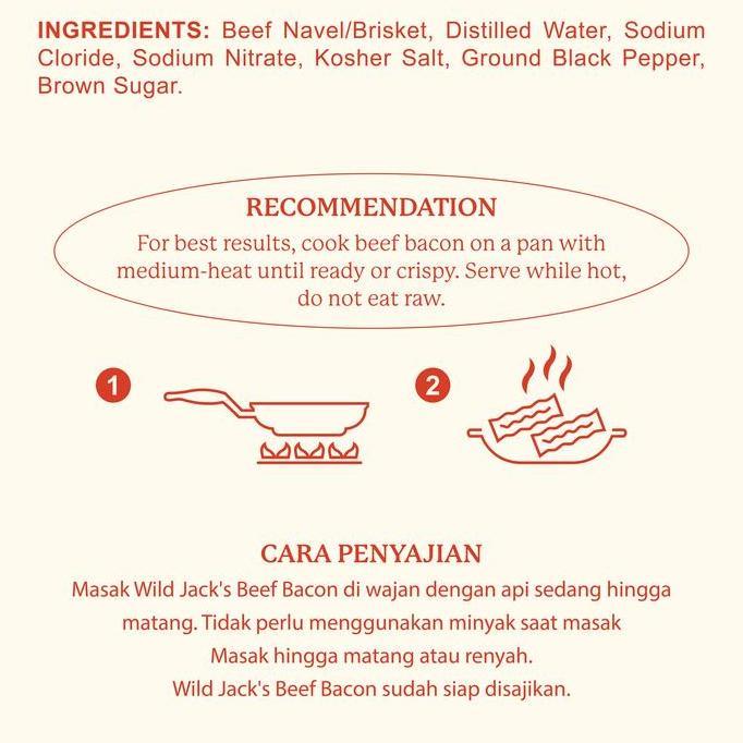 Butter- Beef Bacon Chunk / Bacon Chunk / Smoked Beef Bacon Chunk / Wild Jack'S