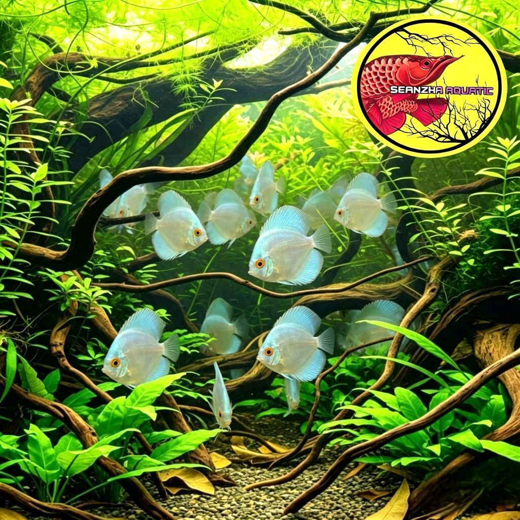 Ikan discus blue diamond 2 inch