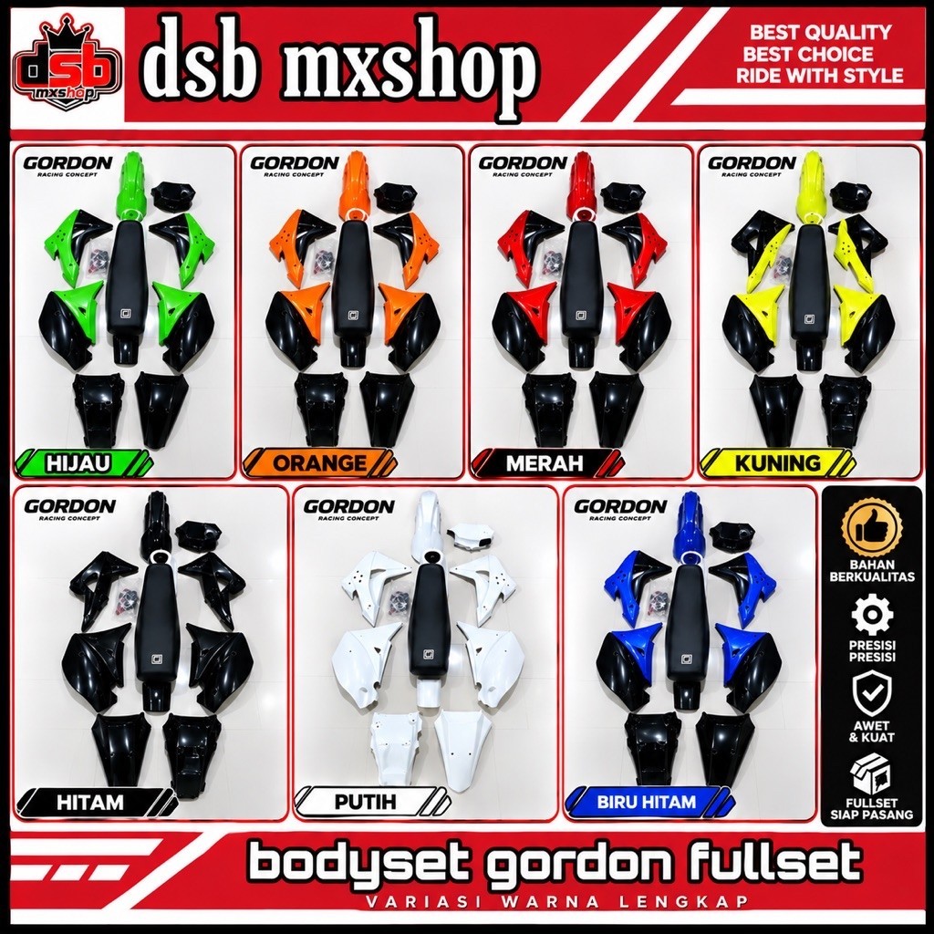 BODYSET KLX GORDON FULL BODY SET KLX 150 GORDON