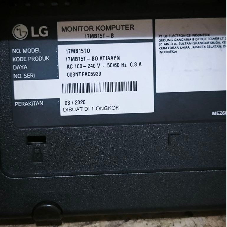 Monitor LG17MB15T
