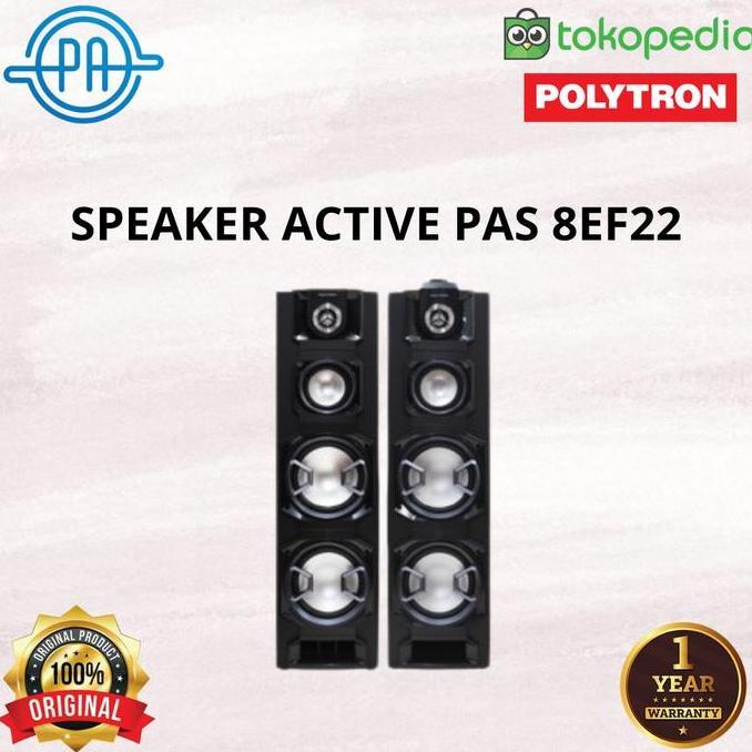 TERLARIS SPEAKER ACTIVE POLYTRON AUDIO PAS 8EF22 / PAS-8EF22 SPIKER AKTIF PAS8EF22 BLUETOOTH USB SUP