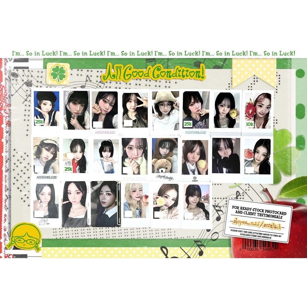 tripleS photocard polaroid objekt (BACA DESKRIPSI) Nakyoung Nien