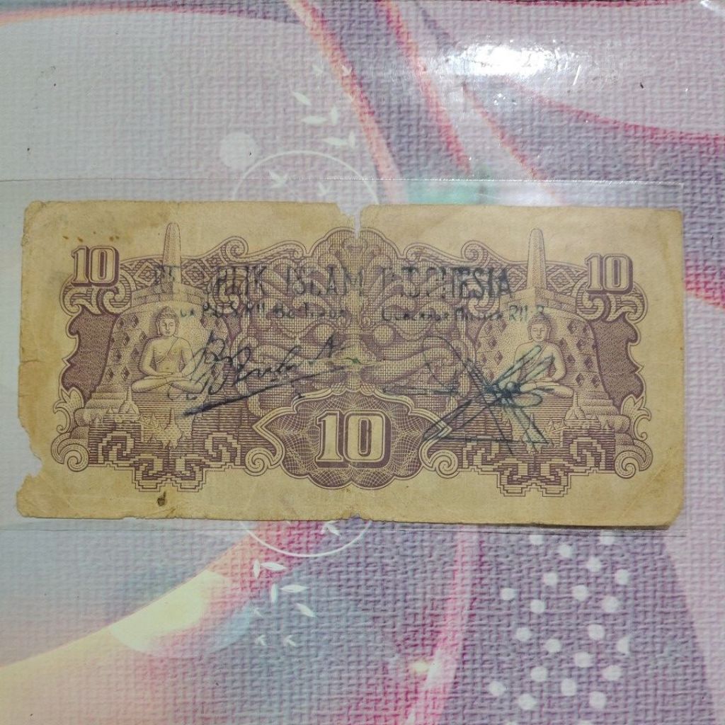 Uang Republik Islam Indonesia 10 rupiah 1947 fine