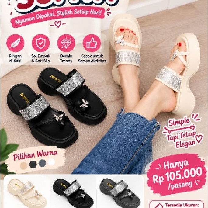 SANDAL SOFIYA IMPORT ORIGINAL