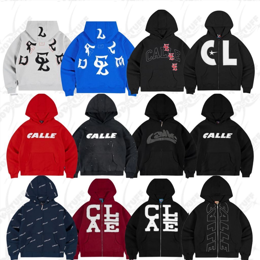 [ORIGINAL]CALLE HOODIE ZIP UP,ZIP FLANNEL, Hoodie Calle , Calle original