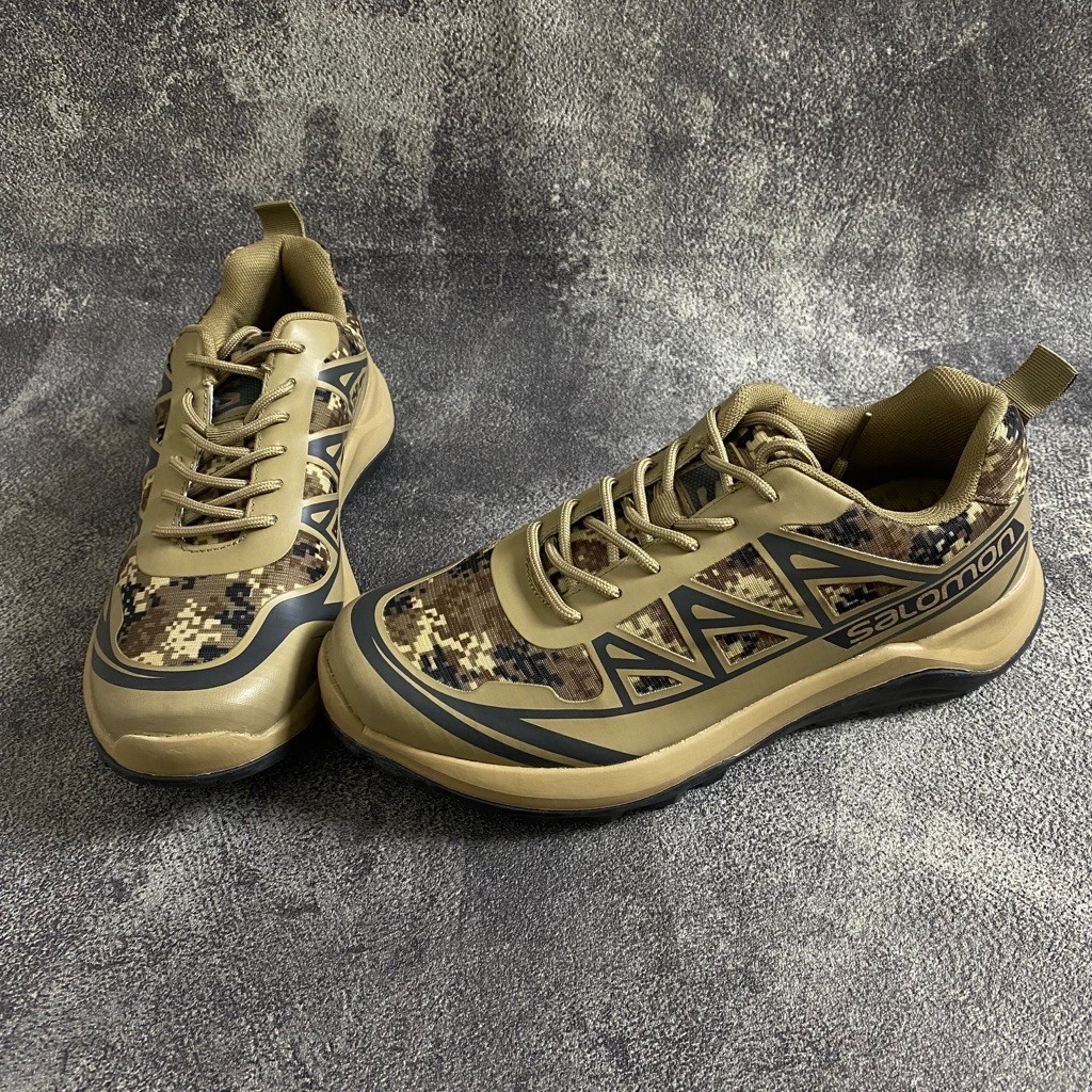 Sepatu Sneakers Salomon XT-6 ACS Coyote Brown & Green Army Second Original