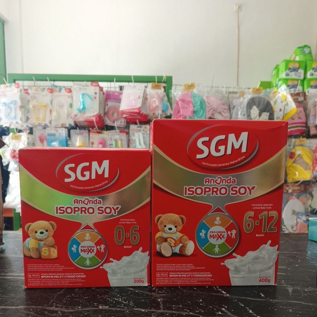 SGM ANANDA SOYA 0-6 BULAN 200G/SGM SOYA 6-12 BULAN 400g