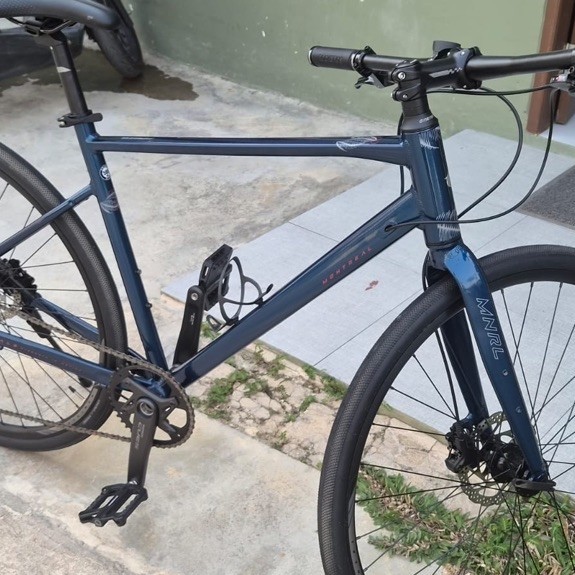 Sepeda Road Bike Element FRC 38 Bekas 700x25c 2x9 Speed Biru Size 50