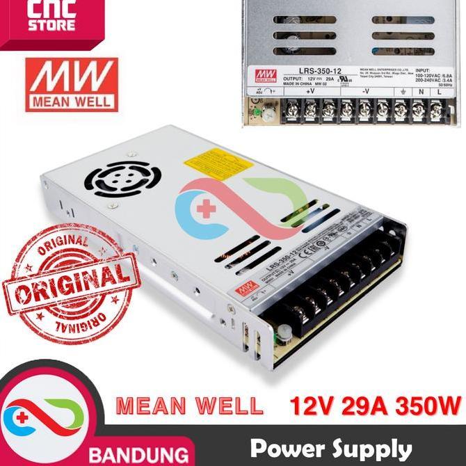 POWER SUPPLY MEAN WELL LRS SERIES LRS-350-12 12V 29A 350W / 24V 6.5A 150W / 24V 14.6A 350W / 5V 10A 