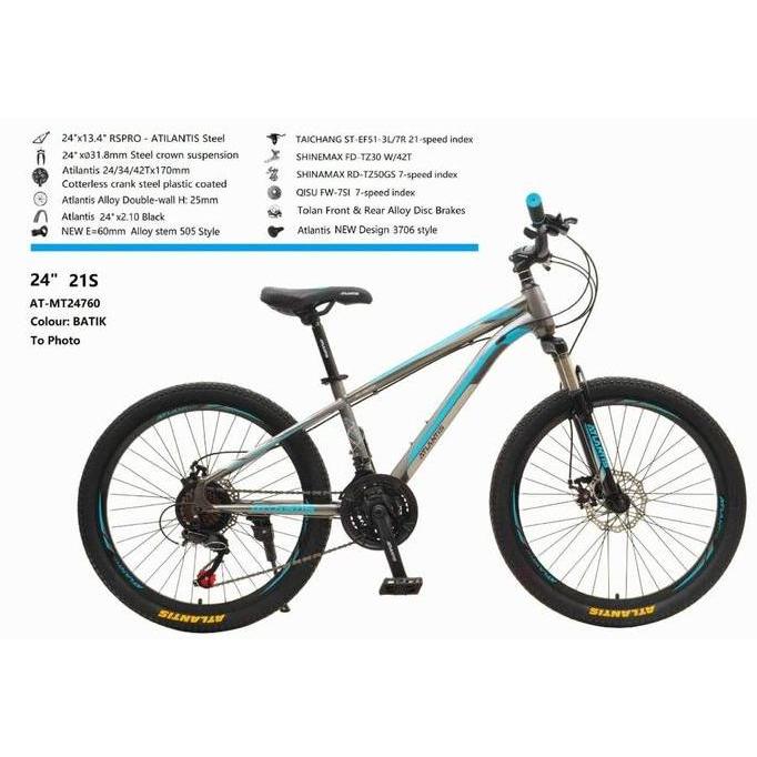Promo Sepeda Gunung MTB 24 Atlantis Discbrake Diskon