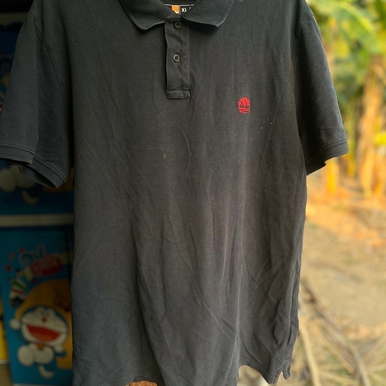 Kaos Polo Timberland hitam original kaos timberland
