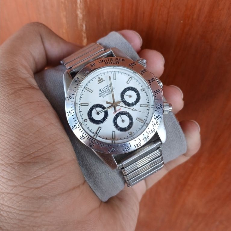 Jam Tangan Elgin Chronograph Panda
