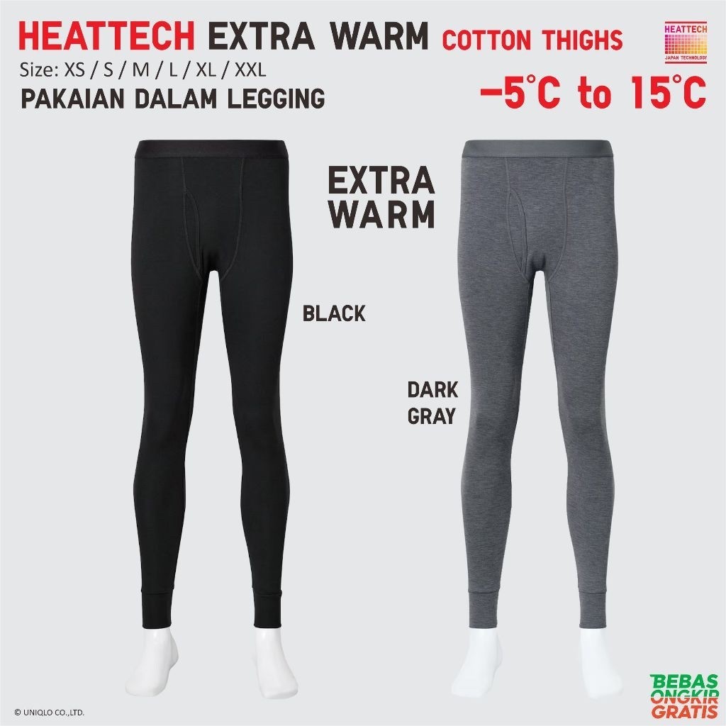 UNIQLO Men Legging Extra Warm Legging Pria