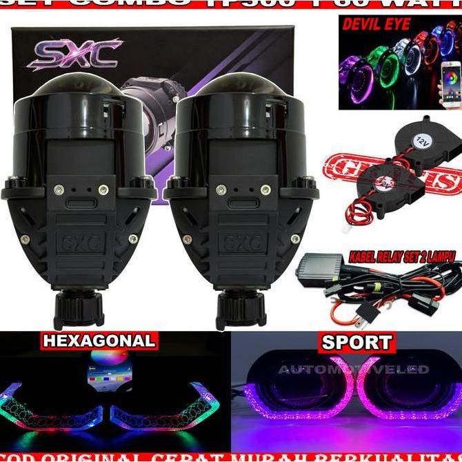 COMBO PAKET HEMAT BILED TP500 60 WATT BLUELENS ORIGINAL BILED SXC PAKETAN SET MOTOR MOBIL | BILED PR