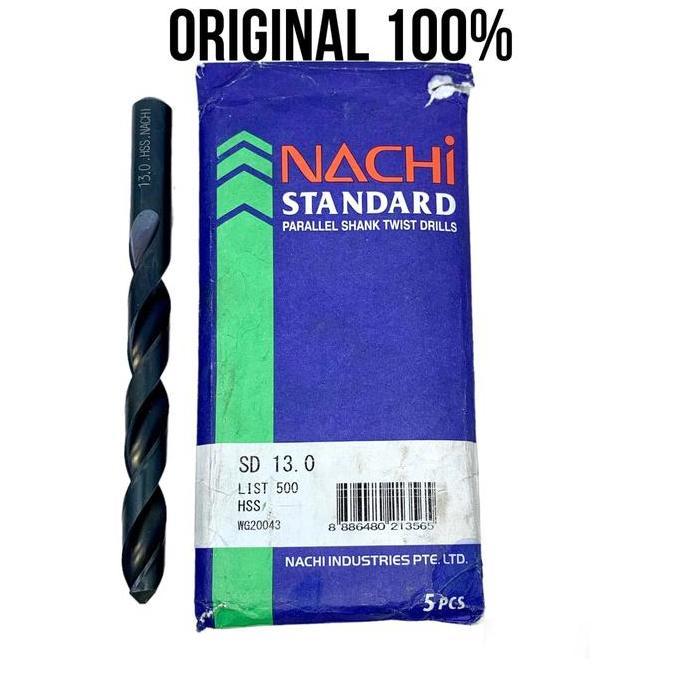 TERBARU - Drill bor 13mm HSS Original Nachi Japan baru..Bor drill 13 mm
