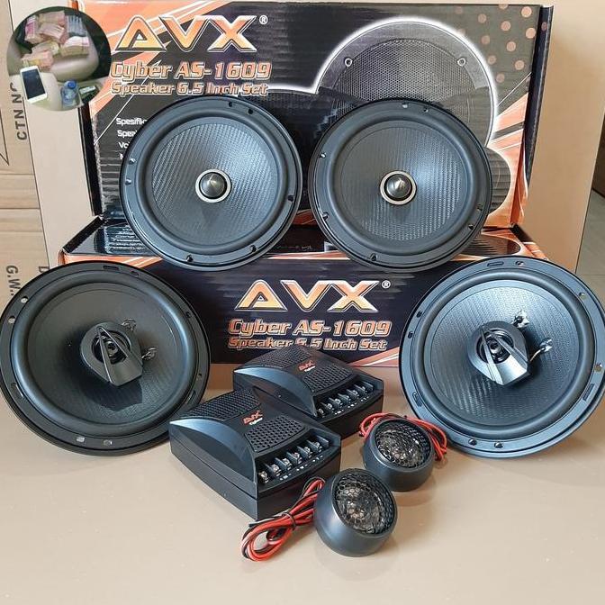 PAKET AUDIO SPEAKER MOBIL AVX CYBER SPLIT AVX 1609 + COAXIAL AVX 165