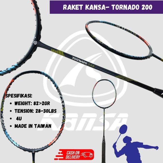 Yonex- Raket Bton Kansa Tornado 100 200