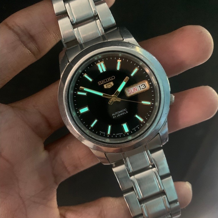 jam tangan seiko 5 automatic second military