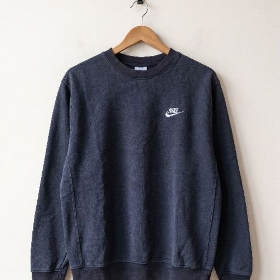 Sweatshirt Crewneck Nike Hitam Pria Size M (Jaket Second/Bekas Brand)