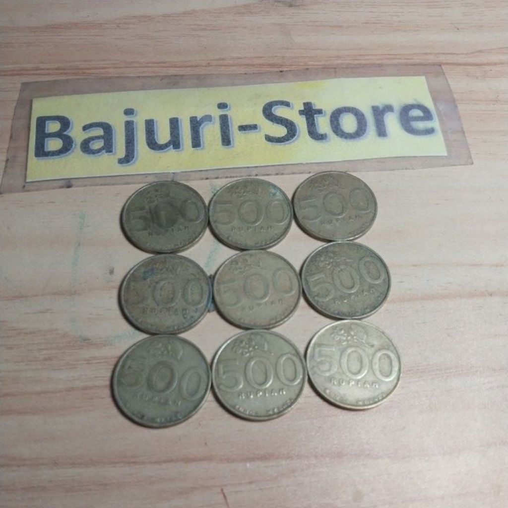 Koin Kuno Uang Lama Rp 500/Bunga Melati