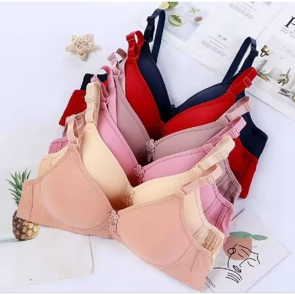 Promo bh isi 3 pcs murah /Tanpa Kawat / Bh wanita busa standar / bra / bra pengencang payudara