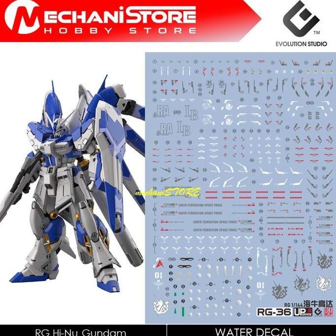 gundam EVO Decal RG - RG36 Hi-Nu Gundam