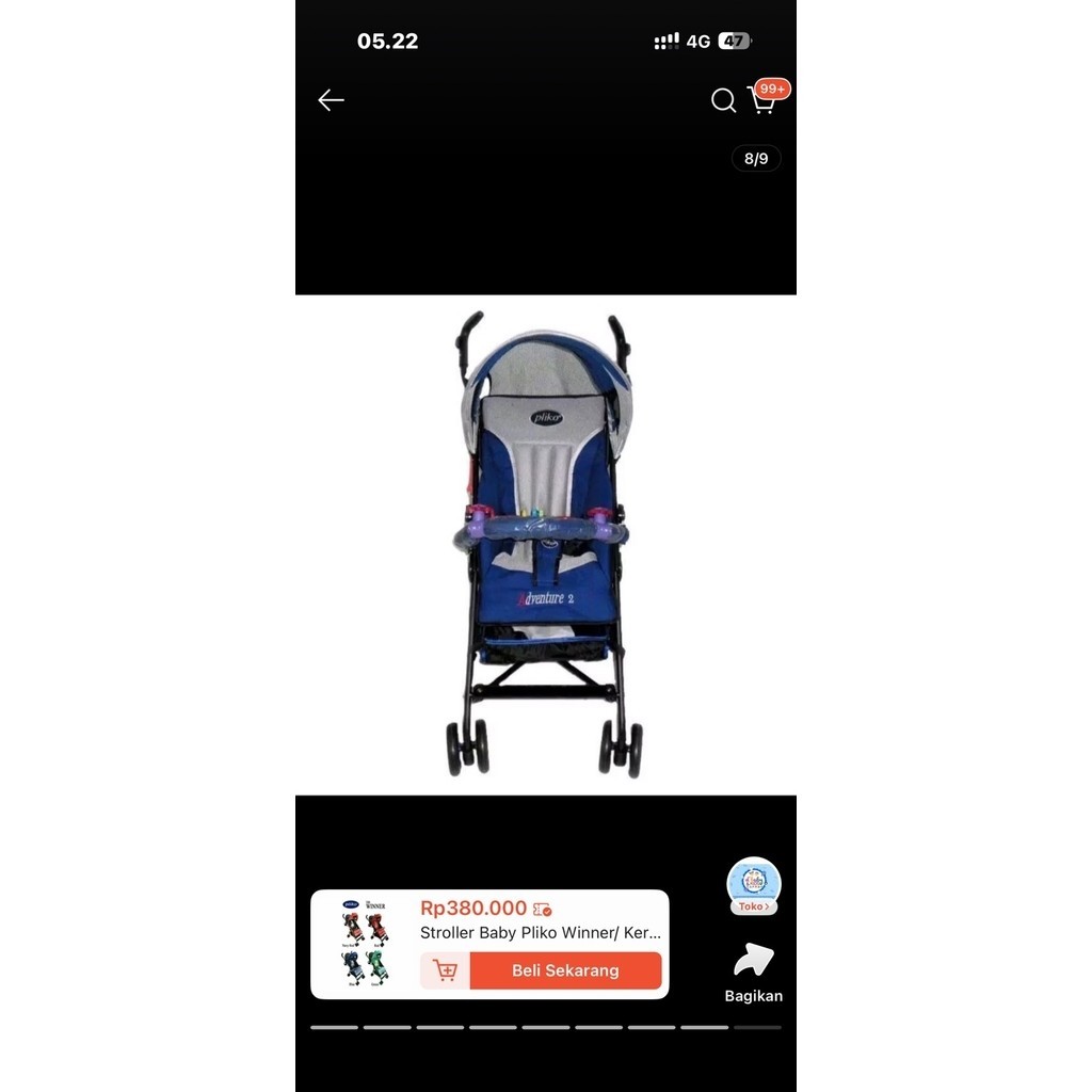 stroller bayi pliko