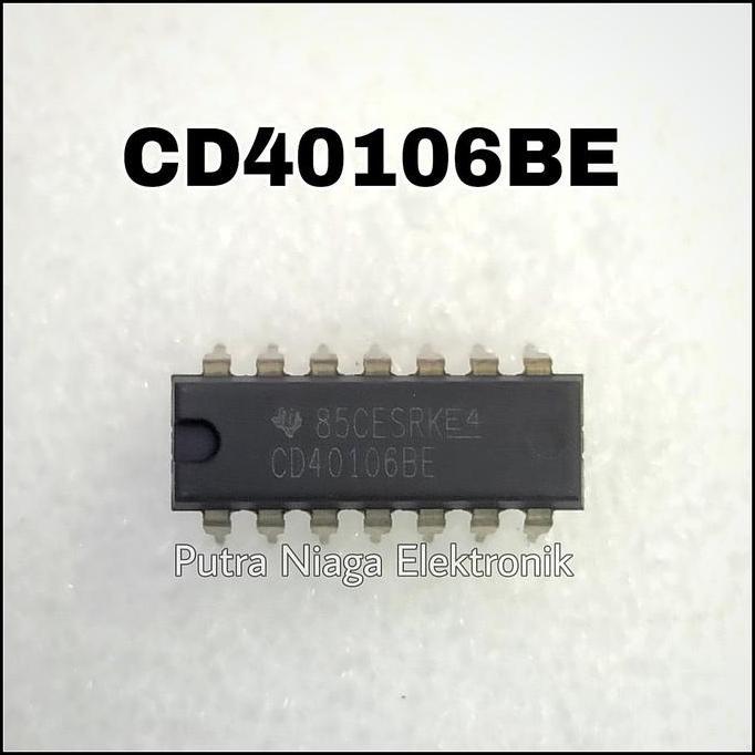 IC CD40106BE DIP 14 PIN CD40106 / TC40106 / HEF40106 / HCF40106