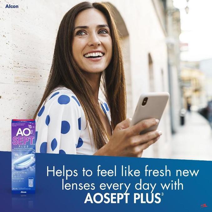 Eyecare- Aosept Plus Solution 360 Ml | Cairan Pembersih Softlens