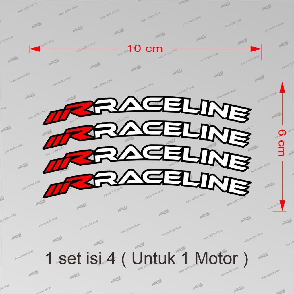 Stiker Lis velg raceline harga promo