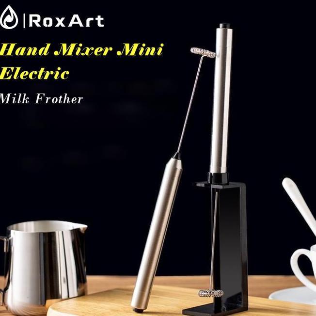 Roxart Hand Mixer Mini Alat Elektrik Pengaduk Kopi Coffee Foam Machine Milk Foam Maker