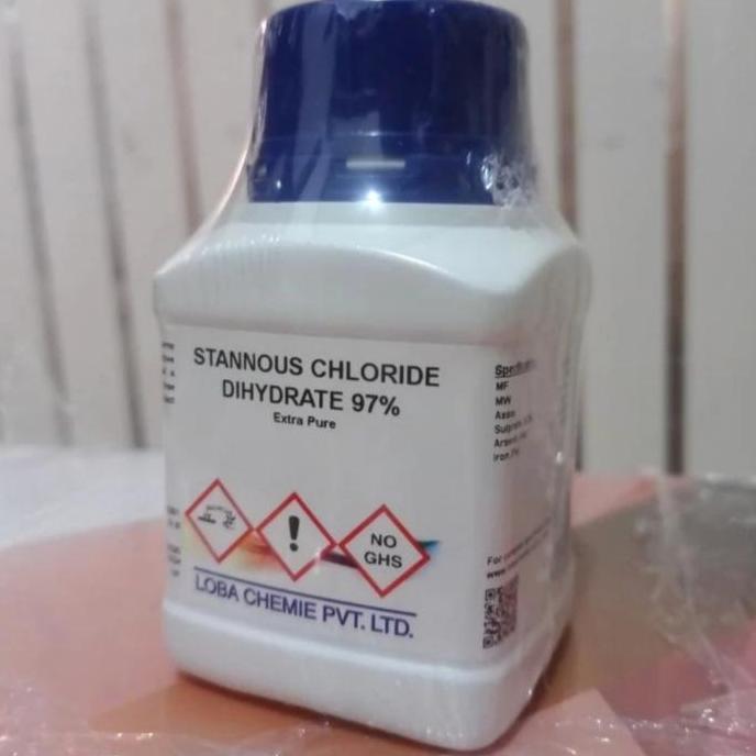TIN II CHLORIDE / TIMAH II KLORIDA / STANNOUS CHLORIDE / SNCL2 BRAND LOBACHEMIE ECER 10 G READY