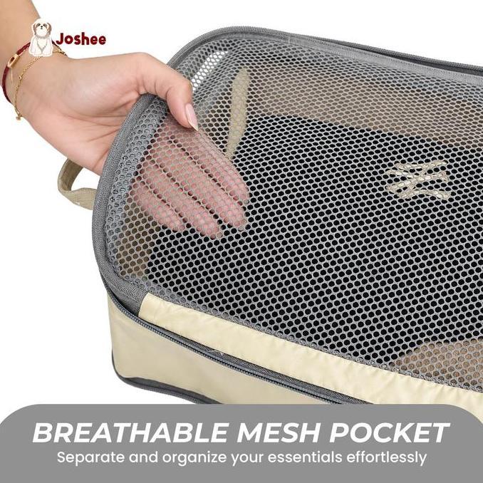 Joshee Packing Cubes 3 Set Expandable Lightweight Travel Organizer Luggage Suitcase HIS