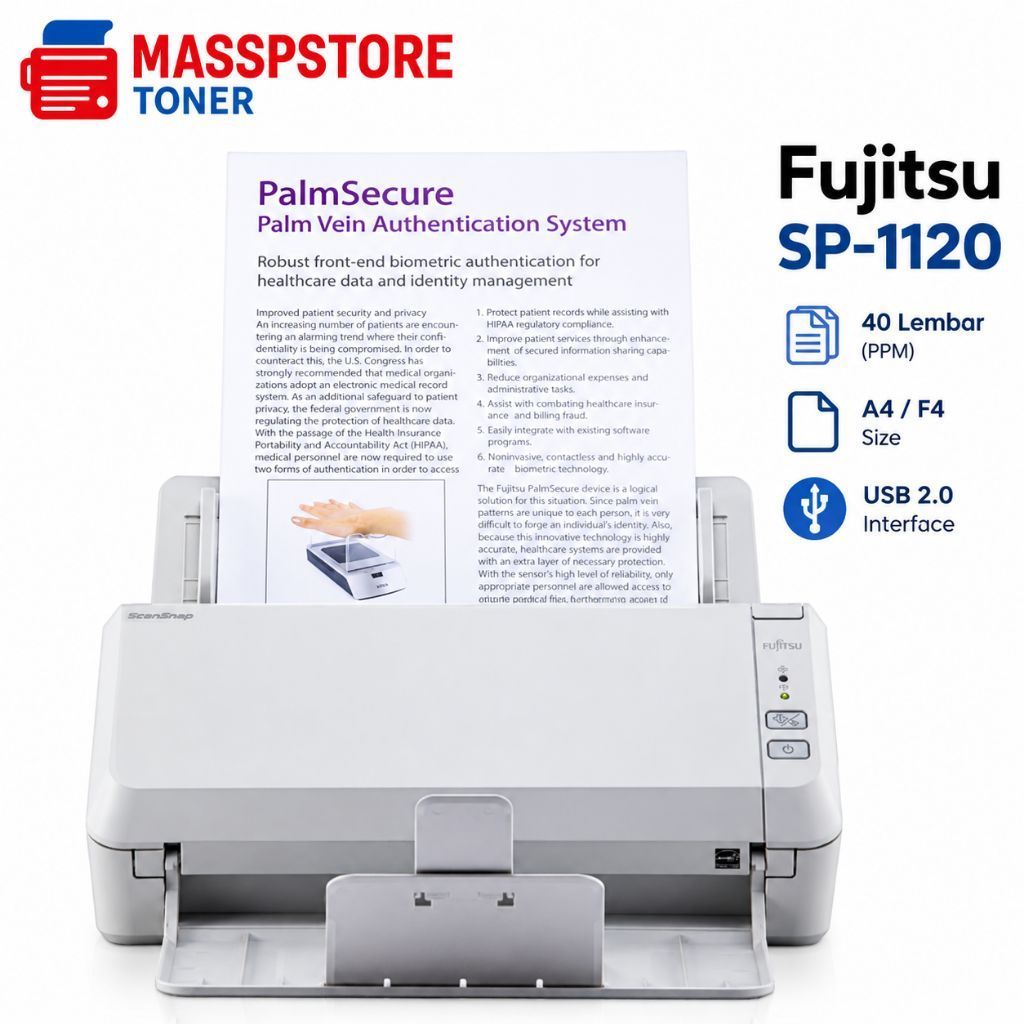 Scanner F4 Fujitsu SP-1120 scan dokumen cepat