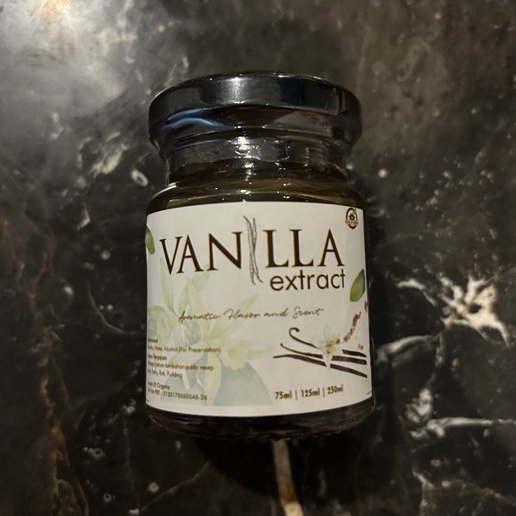 Ekstrak Vanila Alami 75 ml Aroma Vanila Murni