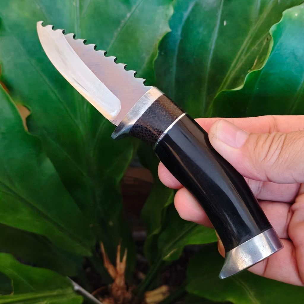 DM05 Handmade Skinner Knife, Pisau seset dengan baja DMO5 Julia Italy yang super tajam dan tidak mud