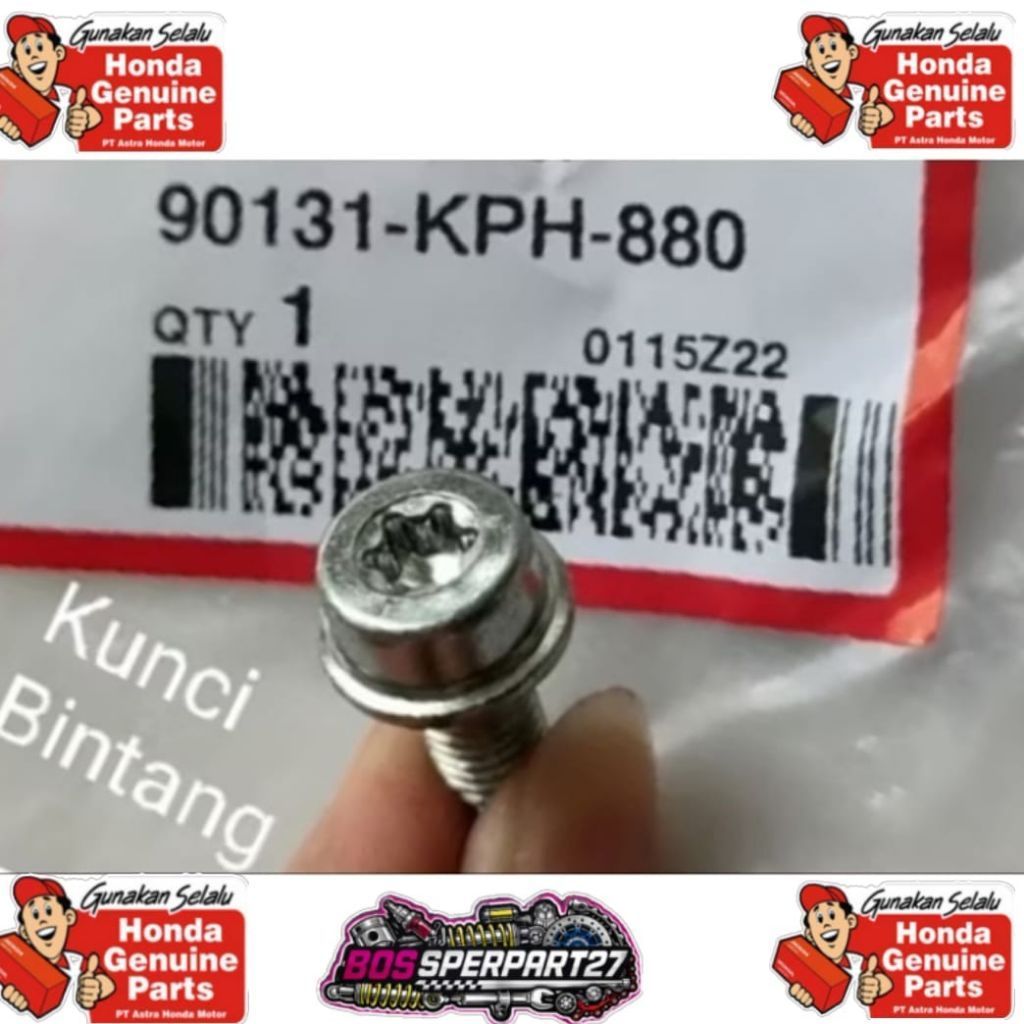 BAUT KALIPER DEPAN HONDA KUNCI BINTANG 12 VARIO BEAT KARISMA CB VERZA SCOOPY