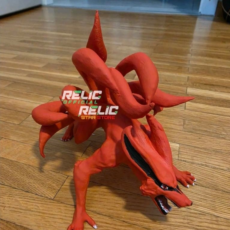 KYUBI Anime Naruto Kurama Uzumaki Action Figure Statue Biju Mainan pajangan dekorasi meja kantor rua